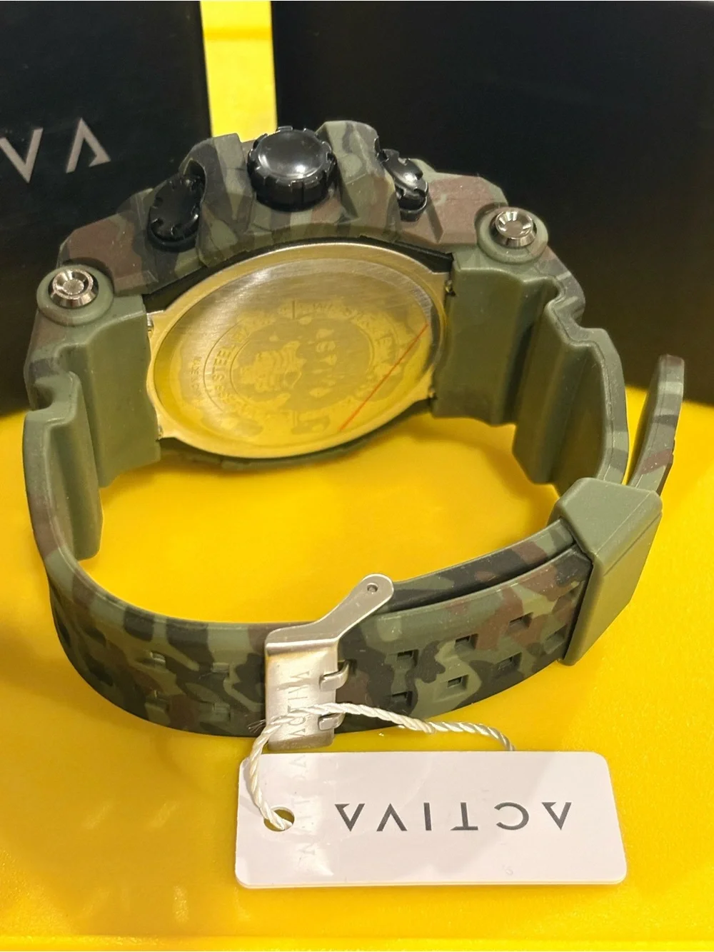 Activa Men’s  Camouflage Digital-Analog Sport Watch - Green